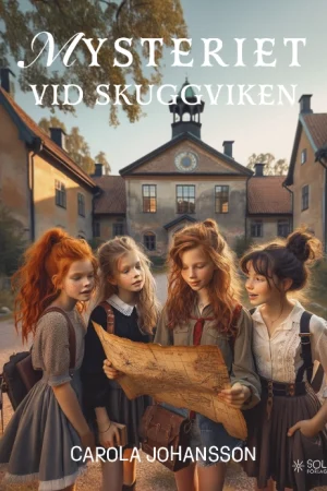 Framsida av boken "Mysteriet vid Skuggviken" av Carola Johansson