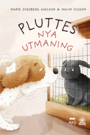 Framsida av boken Pluttes nya utmaning skriven av Marie Svedberg Axelson